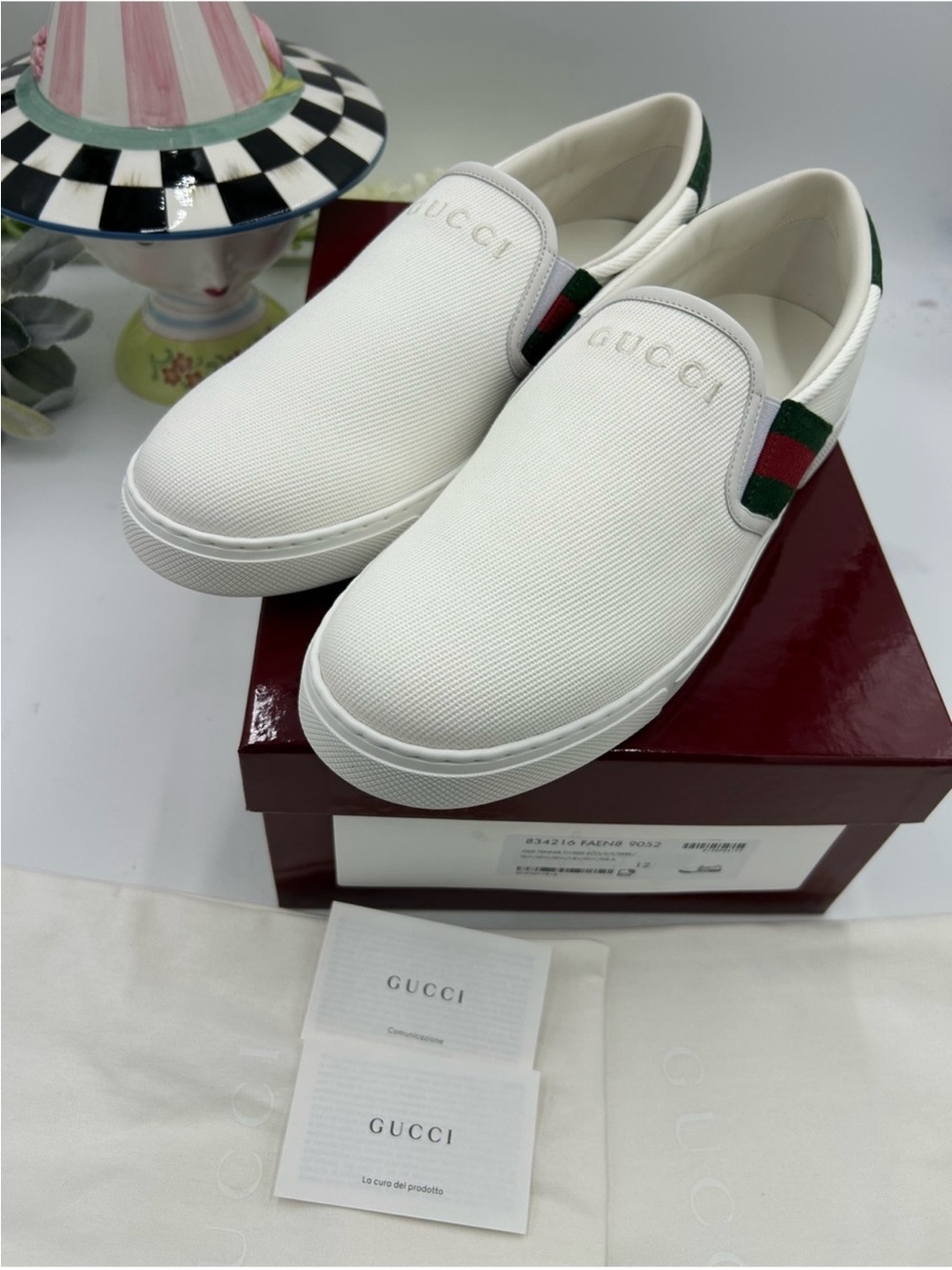 Men’s Gucci ace slip on sneaker size 12 fits 13 US made in Italy - Picture 11 of 11